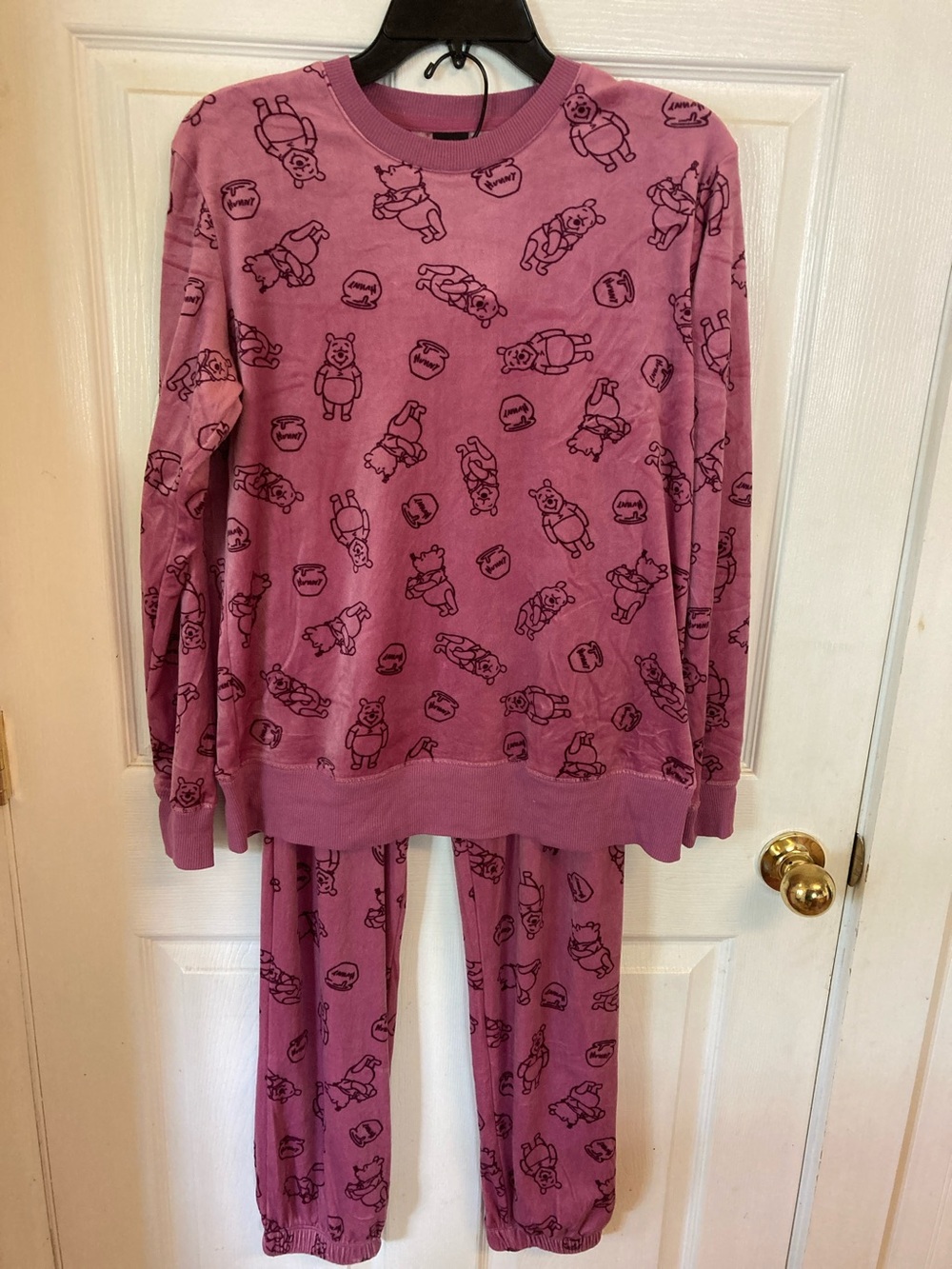 Disney Winnie the Pooh Rose Pink/Purple Pajama Set